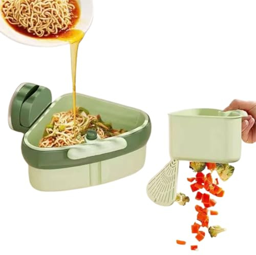 Abtropfsieb Spülbecken Eckkorb,Eck-Spülbeckensiebkorb,Siebkorb Spüle Drain Basket,Waschbecken Sieb Küche Für Waschen/Organizer In Küche (Green)