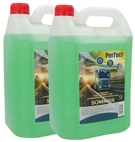 Scheibenreiniger Sommer 5L gebrauchsfertig mit Apfelduft Klare Sicht Insekten (2, 5 Liter)