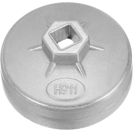 QUARKZMAN Llave Para Tapa De filtro aceite 12 Estrías 76 Mm Diámetro Interior 1/2 Cuadrado De Conducción Tipo Taza De Aluminio Herramienta De Extracción De Casquillo De Filtro | 76 mm de diámetro interior, 12 casquillo cuadrado, tipo copa, para extracción de filtro de aceite, para accesorios de motor