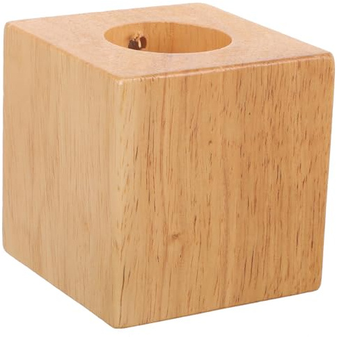 SHOWERORO Base de Lámpara de Mesa E27 Diseño Minimalista de Madera de Caucho y Función Decorativa para Escritorio Adecuado para Iluminación DIY y Decoración de Bar