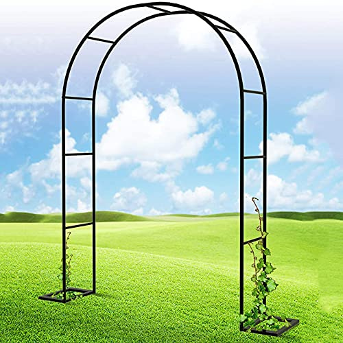 Arco da giardino per piante rampicanti, pergola in ferro battuto durevole per graticcio e decorazione esterna