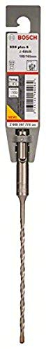 Bosch Professional Hammerbohrer SDS-plus-5 (Ø 4 mm), 2608597774, Blau, 4 mm x 165 mm