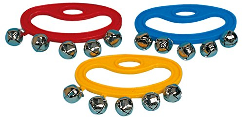 Schellenkranz Schellenring Tambourin Glockenkranz aus Kunststoff mit 5 Glöckchen
