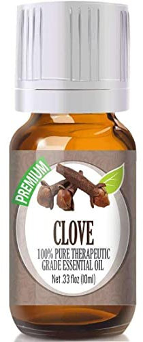 Healing Solutions Aceite esencial de clavo, 100 % puro, grado terapéutico