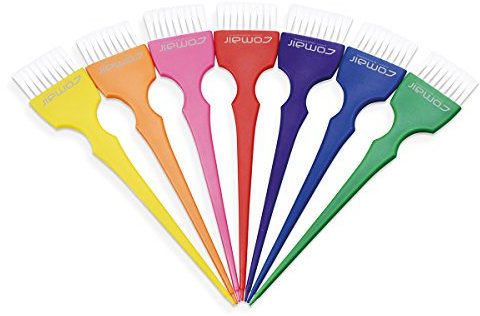 Comair 7001241 Färbepinselset Rainbow, 7 teilig