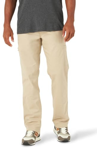 Lee Extreme Motion Canvas Cargo-byxa för män, Vältränad, 34W / 32L