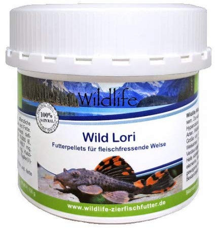 WILDLIFE Wild Lori 150g (250 ml - Natürliche Futterpellets für fleischfressende Welse, 150 g