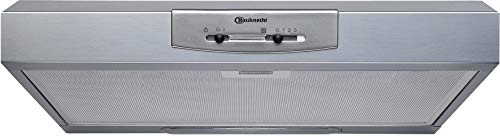 Bauknecht DC 5460 IN/1 Dunstabzugshaube Unterbau/Kompakt-Dunsthaube / 60cm / Für Abluft- und Umluftbetrieb geeignet/Edelstahl / 103,3 kWh/LED / 3 Leistungsstufen/Energieeffizienzklasse D