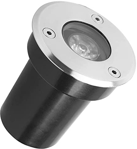 LIGHTWORLD24 Foco LED Empotrable de Suelo Redondo | IP65 | 1W | 6500K | Foco Empotrable LED Exterior | Iluminación para Terrazas | Lámpara Empotrable de Suelo | Luminaria de Jardín – Set de 1 unidad