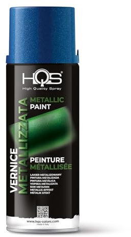 HQS Bomboletta di Vernice Spray 400ml Metallizzato (Blu)
