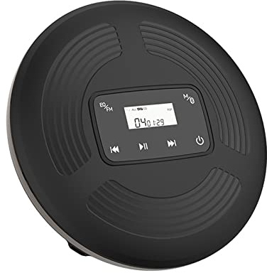 LMEIL Lettore CD Portatile Album di Ascolto retrò qualità Audio Lossless Lettore CD Bluetooth Walkman Portable Home Supporta Radio FM Riproduzione USB con Porta AUX Coperchio Antipolvere