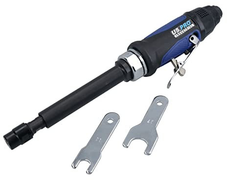 Extended Air Die Grinder Porting Deburring 1/4in Collet 25000 RPM 5in Shaft