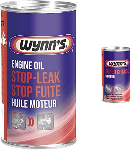 Wynn's Stop Fuite Moteur 325 ML & 1831089 Super Charge, Additif pour Huile Moteur 325 ML