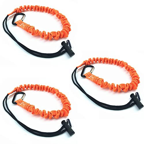 LHKJ 3 Pcs Correa para Herramientas con Mosquetón y Extremo de Bucle Ajustable y Retráctil, Cordones de Seguridad de Trabajo en Altura, para Mochilas Cinturón, Correa de Sujeción