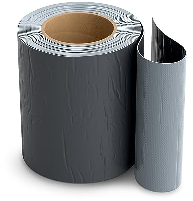 Isolbau Butyl Reparaturband - Anthrazit, 150 mm x 10 m - Abdichtungsband für Dach, Loch, Rohr, Wohnmobile - Wasserdichter Schutz gegen Korrosion Witterung & UV-Bestrahlung - Selbstklebende Klebeband