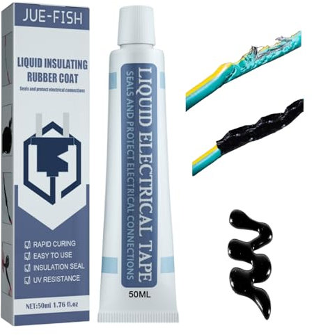 Liquid Insulating Rubber Coat,Liquid Electrical Tape,Liquid Insulation Tape,Cable Repair Paste,Liquid Insulation Glue,Liquid Insulation Electrical Tape,Cable Repair Putty,Waterproof Fast Dry Tape,50mL