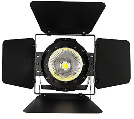 LED Par Bühnenbeleuchtung, 200W COB Bühnenlicht Scheinwerfer, Kaltweiß/Warmweiß Stroboskop Bühnenlicht mit Verdunkelungspanel für Kirche Disco Hochzeit Bar Party Theater.