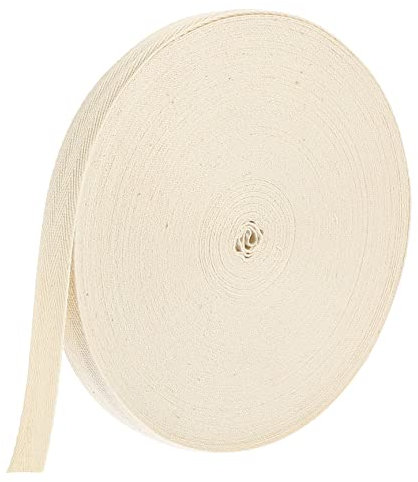 Baumwoll Gurtbandrolle Dekorativ Beige 50 Yards, 1 Rolle