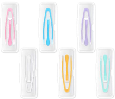Lasiyanor 6PCS Colorful Contact Lens Remover and Inserter Tool Case Set, Contact Applicator with Soft Tip, Suitable for Contact Lens User