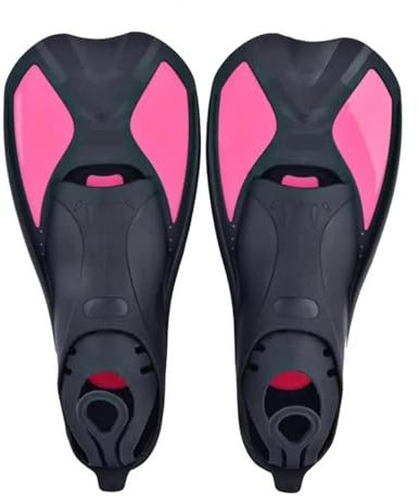 Pinne Nuoto Piscina da Adulti Pinne da sub Pinne da nuoto Pinne da allenamento for il nuoto Pinne da snorkeling Pinne for rafforzare le gambe Pinne da nuoto(Rose red Black,2XS)