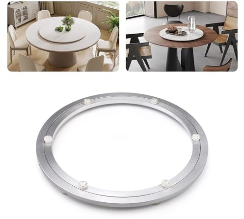 Lazy Susan Hardware, glatt rotierende Lazy Susan Plattenspieler-Lagerbasis, robuste Aluminium-Legierung, Drehplatte für Esstisch, Schrank, Serviertablett (30 cm)