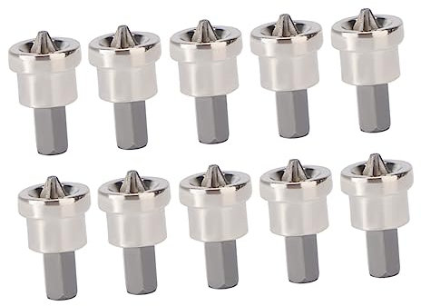 IWOWHERO 10pcs Ph2 Drywall Locating Screwdriver Bits Depth Stop Steel Drilling Bits for Plasterboard Screws UK Use