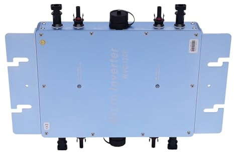 1200W Solar Wechselrichter WVC Balkonkraftwerk mit LCD Bildschirm Wasserdichter Netzgekoppelter Micro-Wechselrichter 220V Balkonkraftwerk Hybrid Wechselrichter für 30V 36V Solarpanel