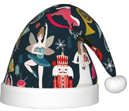 Yiyilong Nussknacker-Ballett-Weihnachtsmütze für Damen, mit Plüschfell, Weihnachtsmütze für Silvester, Partyzubehör