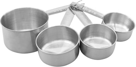 Holibanna Set Di 4 Cucchiai Dosatori Piccoli Misurini in Acciaio Inox Cucchiai Dosatori Professionali Per Ingredienti Marcatura Incisa Sui Manici