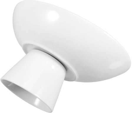 HOMOBABE Présentoir à Desserts Rond en Céramique Blanche 1 Pièce | Finition Lisse, Style Minimaliste Élégant, Usage Polyvalent pour Table, Goûter et Pâtisserie