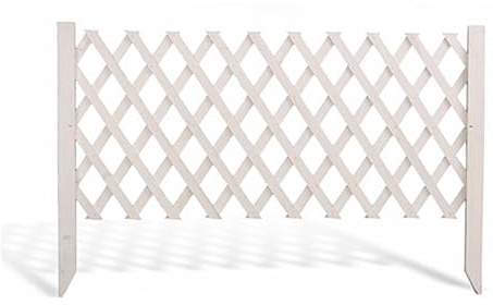 Clôture de jardin portable en bois avec treillis extensible pour extérieur avec panneaux réglables (170 x 90 cm)