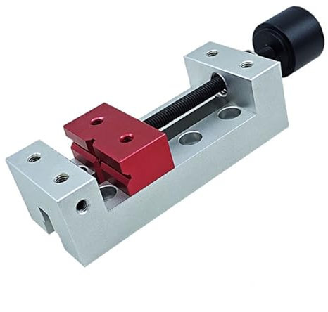 Robusta morsa per macchine in alluminio, morsetto piatto in miniatura, morsa da banco per tavolo parallelo e intaglio