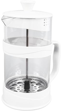 KIMISS de Prensa Francesa 1000ml - Olla de Vidrio de Borosilicato Aislada para café Caliente y Frío, té y Más - 1L Manual Coffee Press para Casa u Oficina