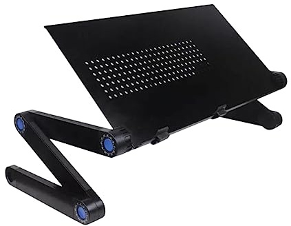 WOONEKY Table Pliable pour Ordinateur Portable Bureau Détude Pliant Ergonomique pour Lit Support Portable Multifonction pour Travail Au Lit et Design Ajustable pour Confort Cervical