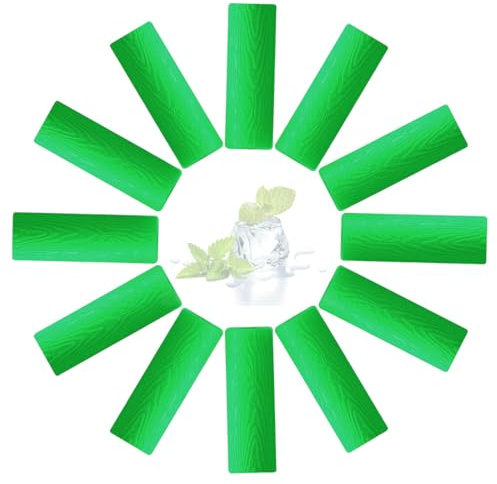 GNALIA Chewies Aligneurs : 12 Pièces Silicone Vert 3.5Cm X 1.1Cm. Pour Sièges Aligneurs Et Gouttières Orthodontiques. Accessoire Masticatoire Rééducation.