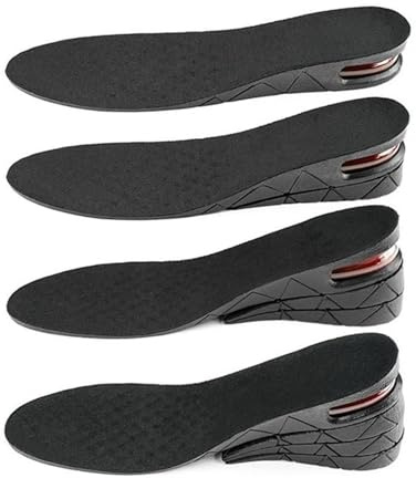 Höjdökande inlägg for män och kvinnor, 3-9 cm luftkudde-elevatorinlägg, variabel höjdlyftkit med komfortinnersulor(3CM)