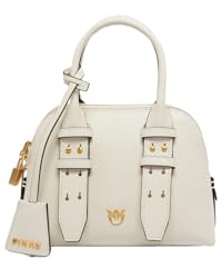 Pinko Borsa a mano bowling bag zip mini 105333 A0QO Z14Q white