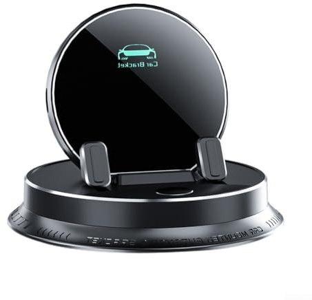 360 ° drehbare Kfz-Handyhalterung mit Ladekabel-Aufbewahrung | verstellbarer Federgriff Armaturenbrett-Halterung für Smartphones | ABS-Silikon PC-Material | üblich