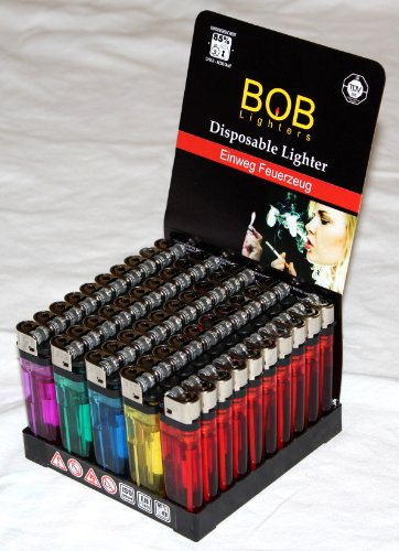 BOB 500x Einwegfeuerzeuge (= 10x50er-Packung) aus dem Hause von Campingman