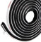 fowong Bürstendichtung Selbstklebend 6m(L) x9mm(B) x 9mm(D) Dichtungsband Selbstklebend Fensterdichtung hochdichter Filz-Zugluft-Exzenter für Schiebetüren und Garderobe (Schwarz)