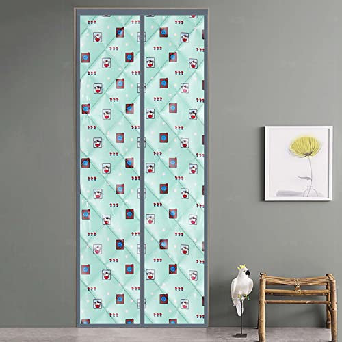 Rideau de Porte Thermique Isolant Anti Froid, Rideau de Porte Isolant Phonique, Rideau de Porte Isolant Magnetique, Facile À Installer, pour Chambre Climatisée