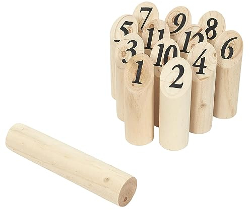 THE REPLICANT Nordisches Holzkegel-Spiel Mölkky/Maße: 14,5 x 4,5 cm