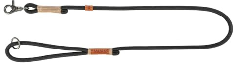 TRIXIE Hundeleine BE Nordic Leine S–M, 1,00 m ø 8 mm in schwarz/Sand - umweltfreundliche Hundeleine mit nordischem Charme - für kleine bis mittelgroße Hunde - 17205