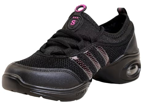s.lemon Jazz Danza Sneaker Suola Divisa Scarpe da Danza Moderna Rosa 39