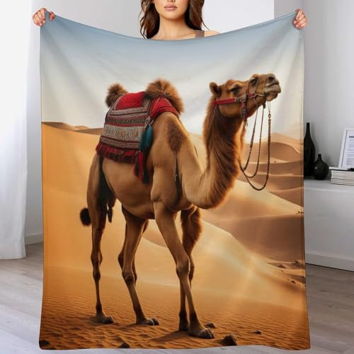 AAPZY Mantas Cubre Sofas Camello,Manta para Cama,Mantas Ligeras100% Flannel,Manta Pelo para Sofá Suave Cálido,Hipoalérgica,fácil De Limpiar （150×200cm）