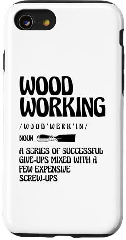 Coque pour iPhone SE (2020) / 7 / 8 Définition du travail du bois Tour tourneur à bois