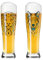 RITZENHOFF 3481015 Weizenbierglas 500 ml - 2er Set - Serie Brauchzeit - 2 Stück mit Wild-Tiere-Motiven - Made in Germany