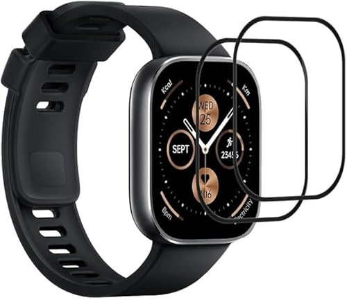 Xinyou [4 Piezas] Xiaomi Redmi Watch 4 Protector de pantalla de vidrio templado, 9H Protector de pantalla de vidrio templado, borde curvo, anti-arañazos, libre de burbujas.