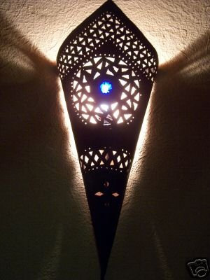 Marrakesch Orient & Mediterran Interior Orientalische Wandleuchte Fatma Blau