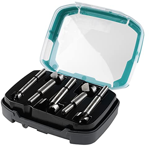 wolfcraft Set di punte Forstner da 5 pezzi I 1002000 I Per la foratura del legno con e senza limitazione della profondità